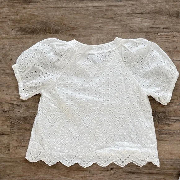 TUCKERNUCK White Eyelet Fontalina Blouse - Picture 7 of 9